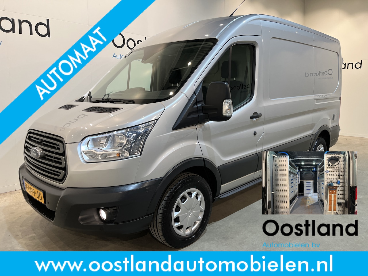 Ford Transit - 350 2.0 TDCI L2H2 Trend 130 PK Automaat / Servicebus / Sortimo Inrichting / Euro 6 / Airco - AutoWereld.nl