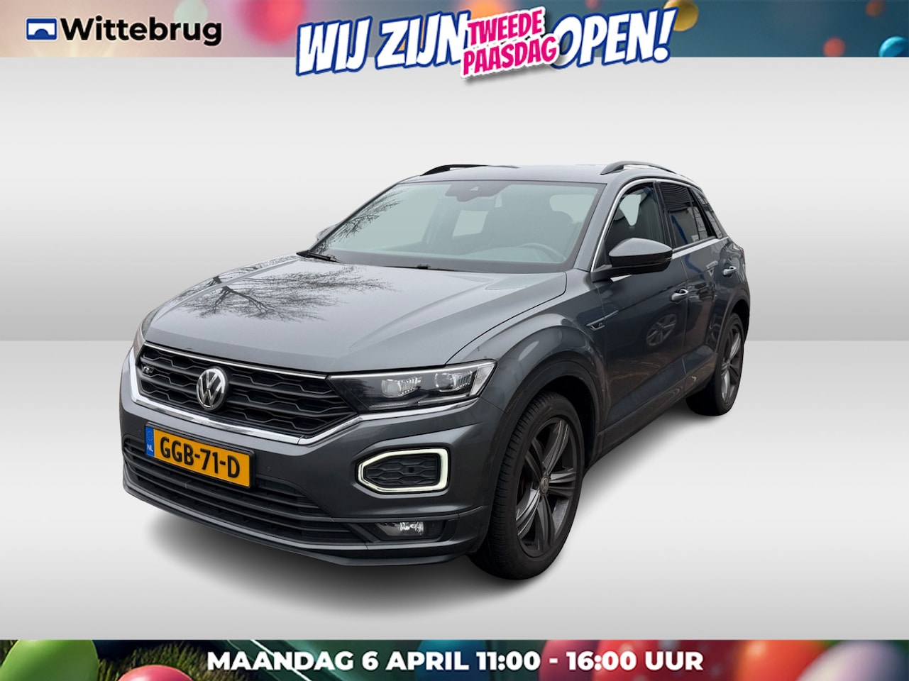 Volkswagen T-Roc - 1.5 TSI 150pk R-Line DSG Automaat / Navigatie / LM 18 inch / LED / Parkeersensoren / Camer - AutoWereld.nl