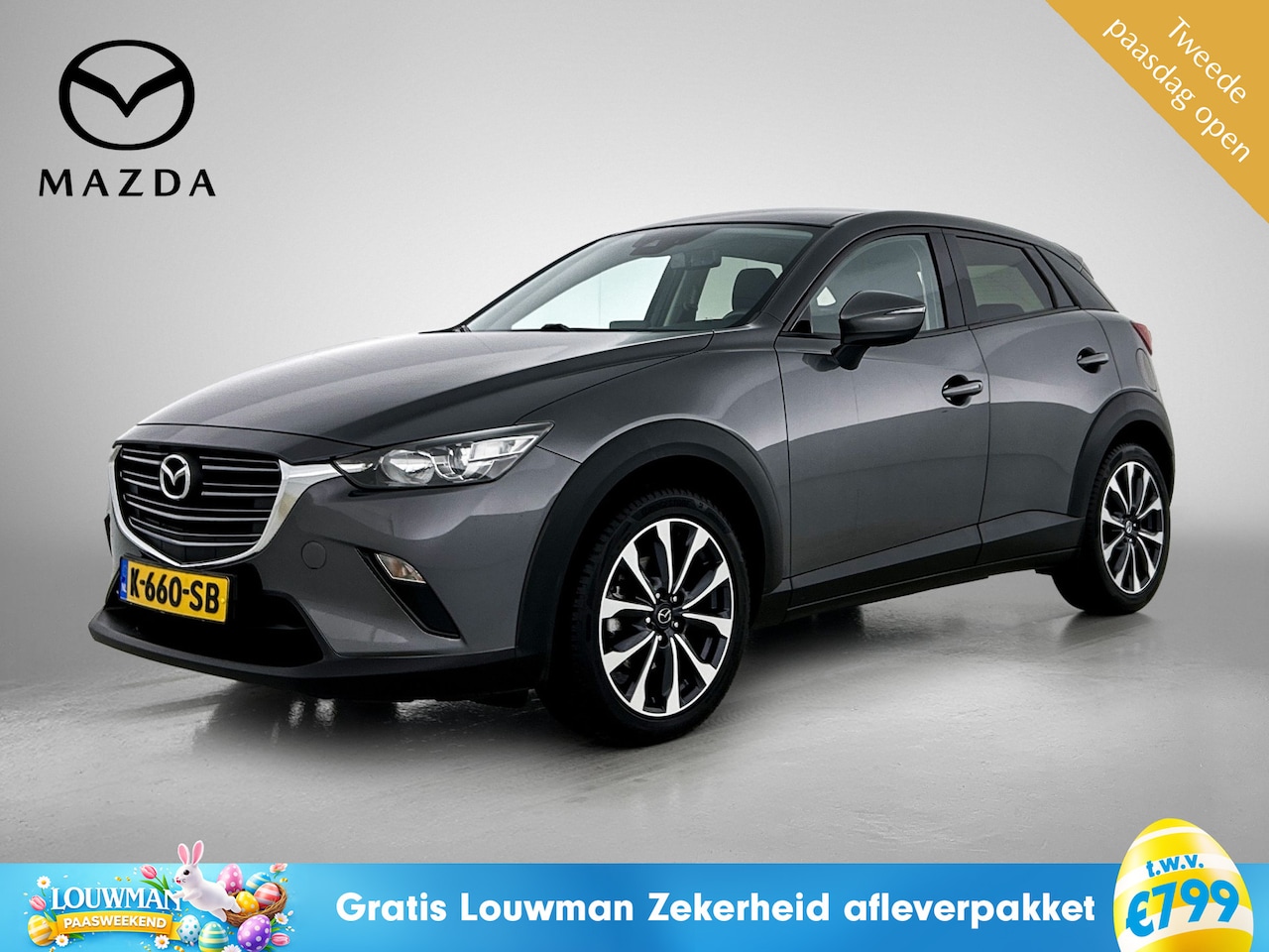 Mazda CX-3 - 2.0 SkyActiv-G 120 Sport Selected / Navigatie / Trekhaak / Parkeersensoren / 18" Velgen Ma - AutoWereld.nl