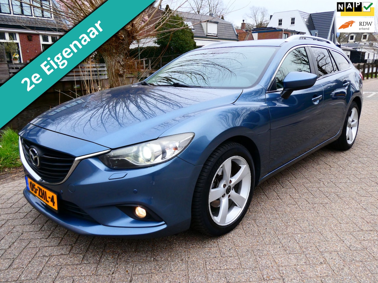 Mazda 6 Sportbreak - 2.0 TS+ 146pk 2e eig. Nw model Clima Cruise Leder Navi - AutoWereld.nl