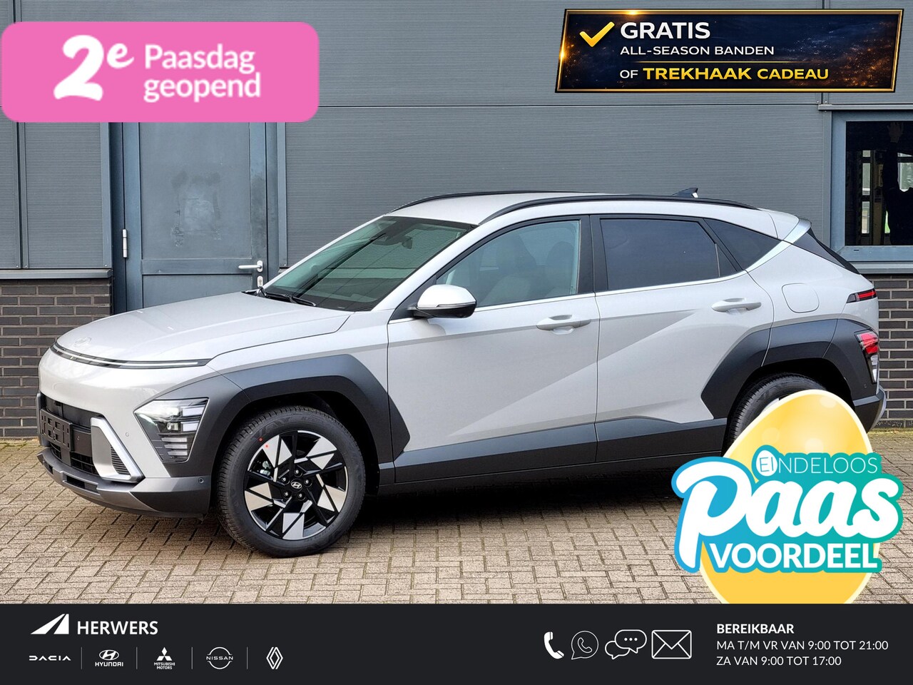 Hyundai Kona - 1.6 GDI HEV Premium ** Nu met gratis Trekhaak of All-season banden + € 2.500 Voordeel ** N - AutoWereld.nl