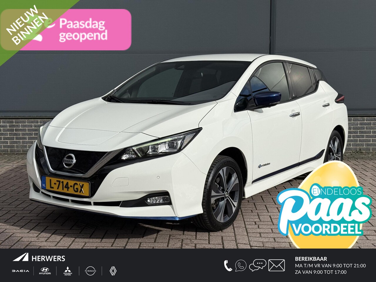 Nissan LEAF - e+ Tekna 62 kWh / Navigatie / Stoel+Stuur Verwarming / Keyless / 360º Camera / Apple Carpl - AutoWereld.nl