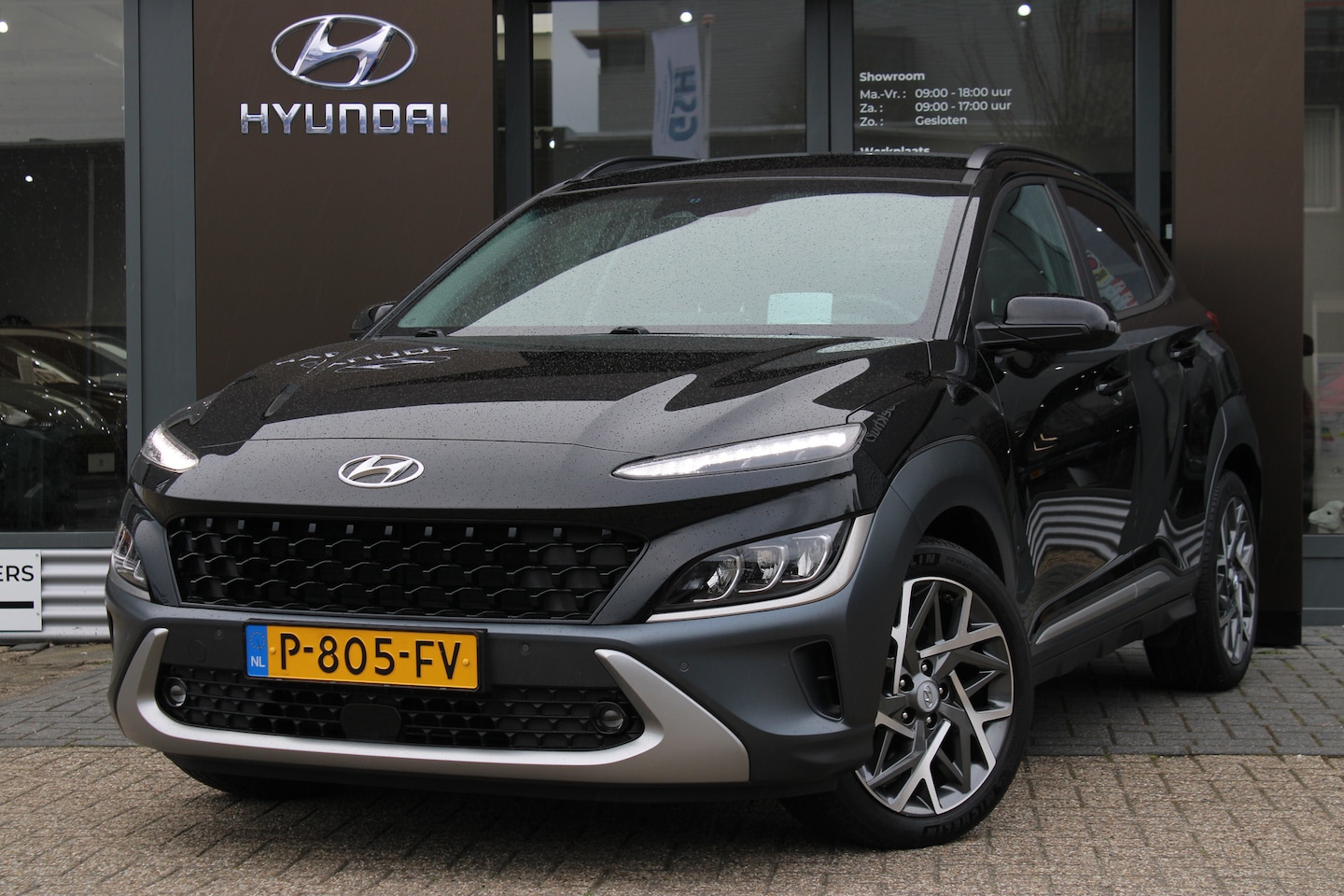 Hyundai Kona - 1.6 GDI HEV Premium | Achteruitrijcamera | Airco | Head-up display - AutoWereld.nl