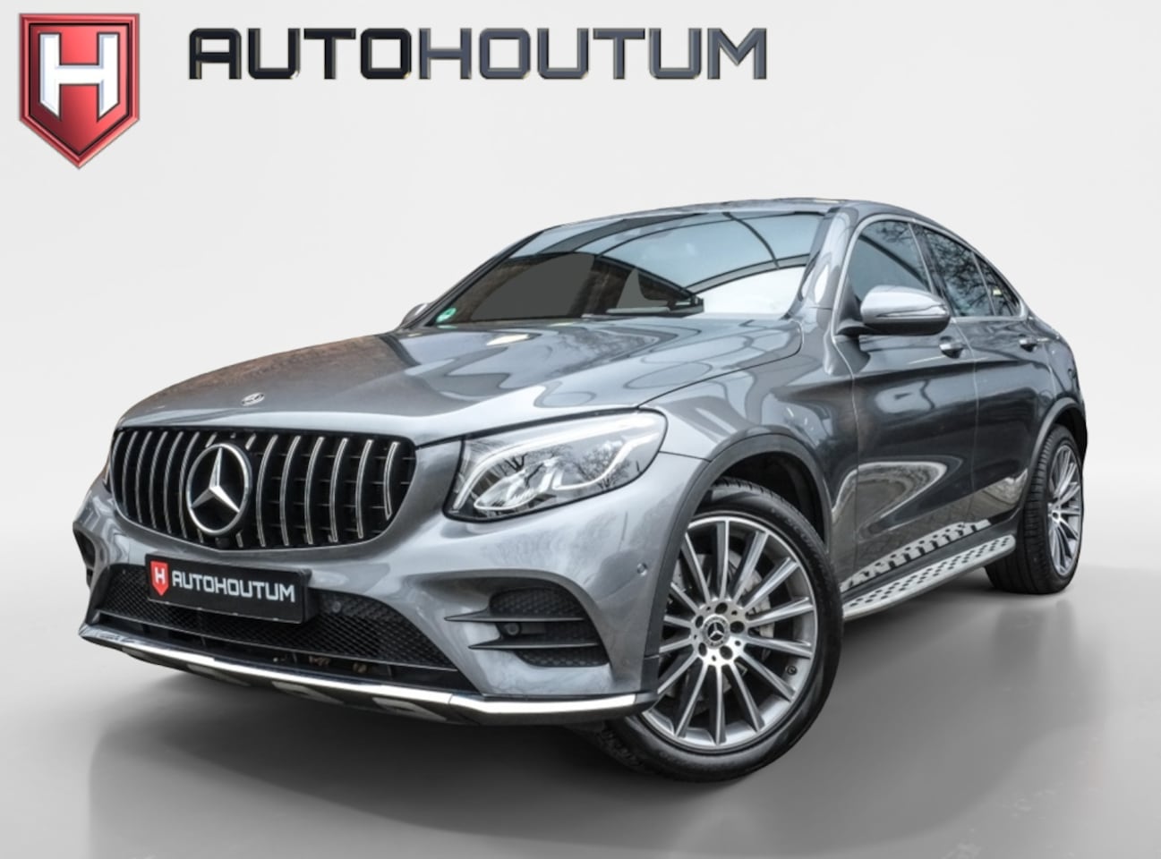 Mercedes-Benz GLC-klasse Coupé - GLC 250 4Matic, AMG, Schuifdak, Trekhaak, Burmester, 20 inch - AutoWereld.nl