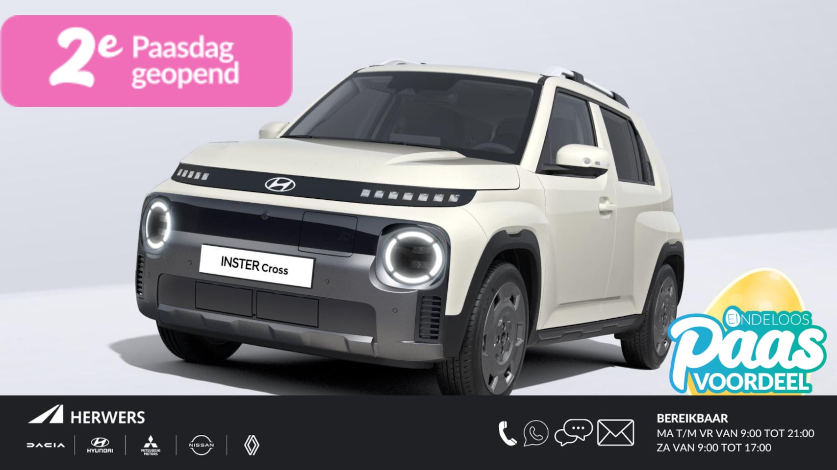 Hyundai Inster Cross - Sky Plus 49 kWh /Incl. €3000,- inruilvoordeel / Schuif-kantel dak / Navigatie / Apple & An - AutoWereld.nl