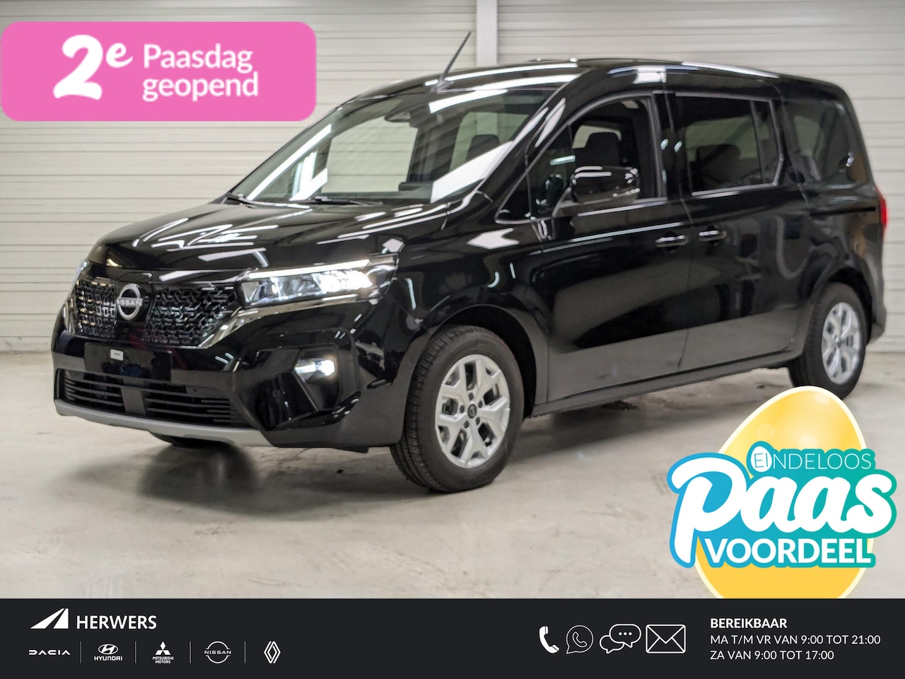 Nissan Townstar Evalia - N-Connecta L2 45 kWh / €4.750,- Nissan Voorraadvoordeel / 265 KM WLTP Range / 7 Zitplaatse - AutoWereld.nl