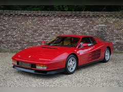 Ferrari Testarossa - "Monodado wheels" Signature brown and beige leather interior with Rosso Corsa exterior, Or