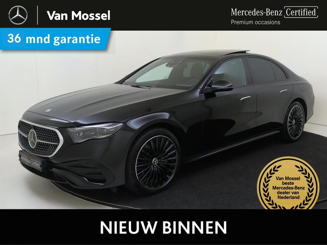 Mercedes-Benz E-klasse - 300 e Sport Edition Premium Plus /Panoramadak /Burmester /Rijassistentiepakket plus / 360 - AutoWereld.nl