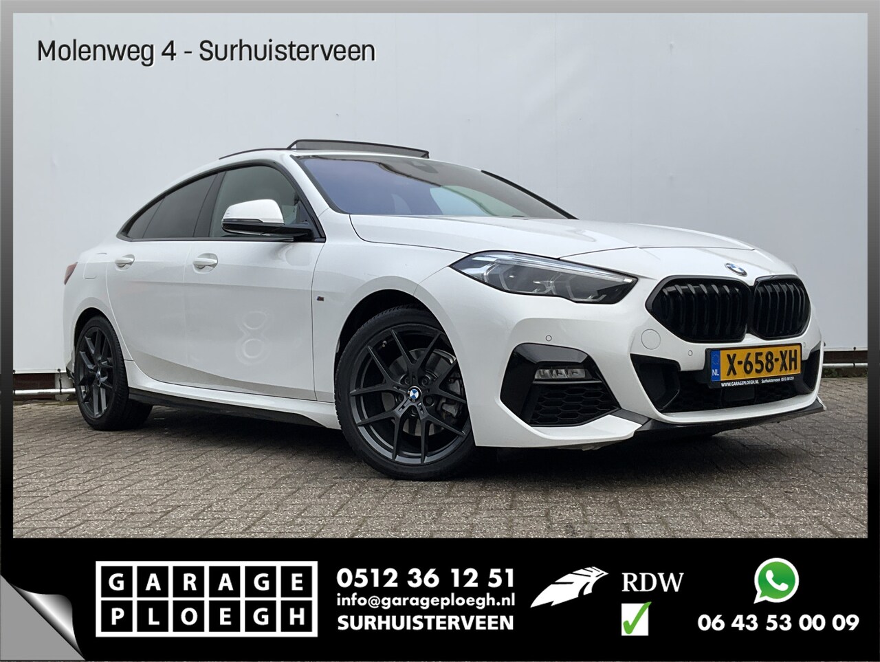 BMW 2-serie Gran Coupé - 218i M Sport Edition Pano.dak HUD Stoelverw. Carplay Alpinweiß DAB LED - AutoWereld.nl