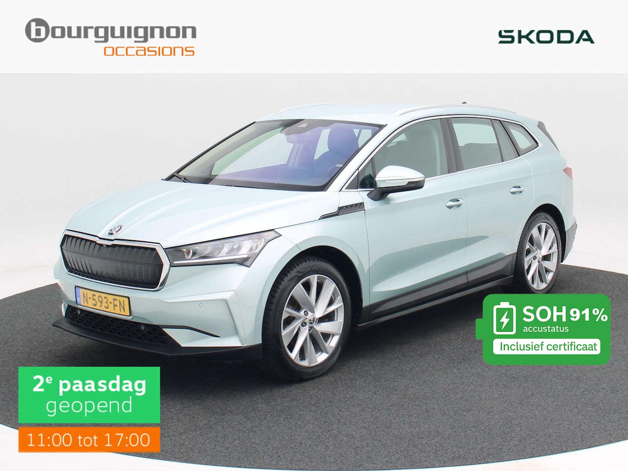 Skoda Enyaq iV - 60 180 Pk Automaat | Stoel/Stuur verwarming | Camera | Full LED | Climatronic | CarPlay | - AutoWereld.nl