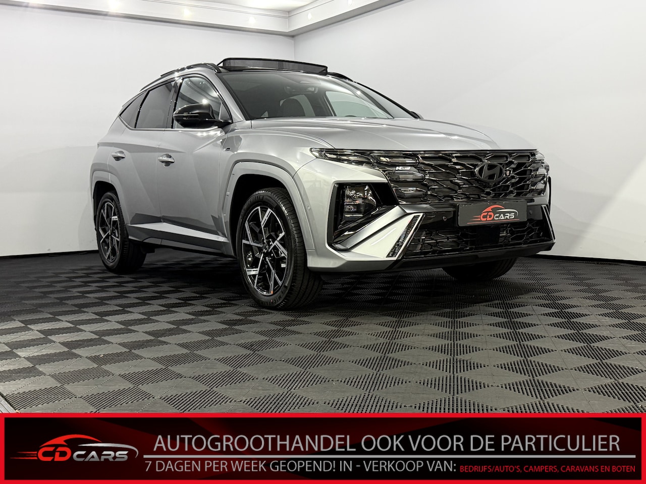 Hyundai Tucson - 1.6 T-GDI HEV N Line Sky Pano, 360 Camera, Navi, Head-up display, Memory stoelen, Keyless - AutoWereld.nl