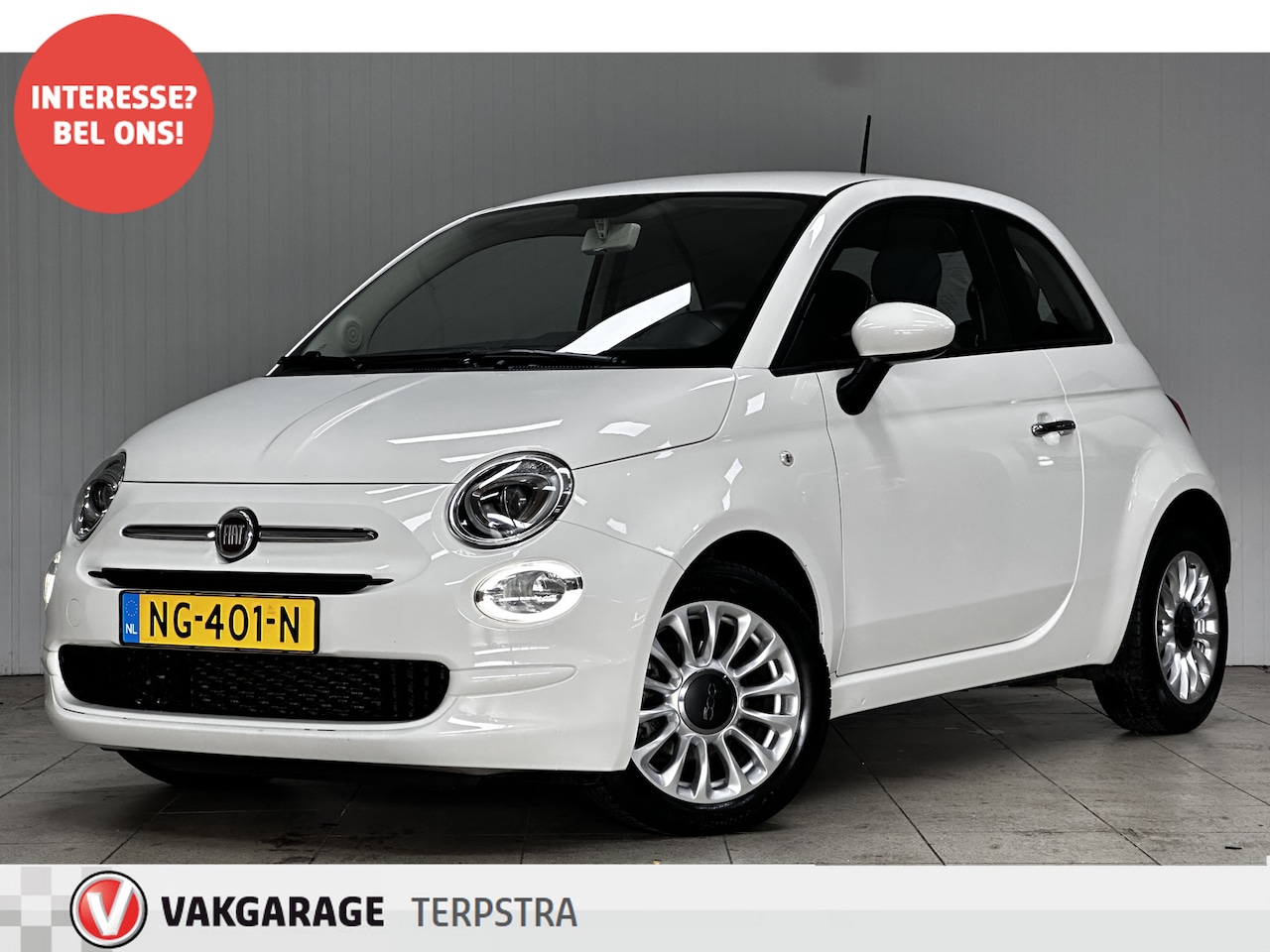 Fiat 500 - 0.9 TwinAir Turbo Popstar/ Facelift!/ 15'' LMV/ Airco/ C.V. afstand/ Elek. pakket/ Isofix/ - AutoWereld.nl