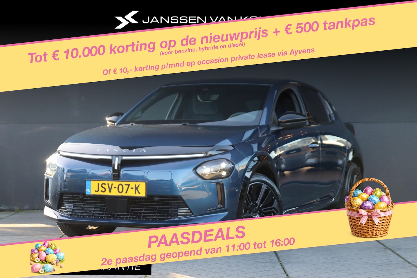 Lancia Y(psilon) - Ypsilon Edizione Limitata Blu 51 kWh / Private Lease 459,- 60mnd 10.000KM / Full Operation - AutoWereld.nl