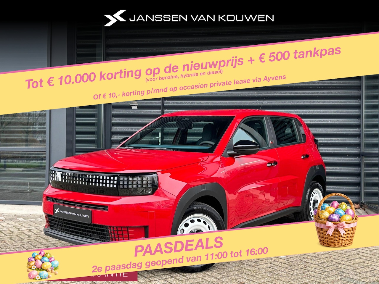Fiat Grande Panda - RED 11kW 44 kWh 100% Elektrisch / 6+2 JR Garantie /Inruil Mogelijk - AutoWereld.nl