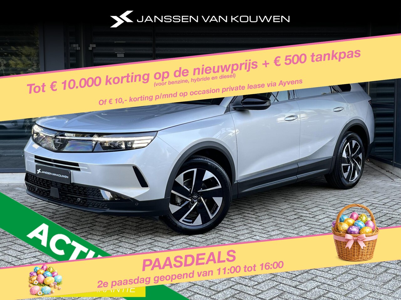 Opel Grandland - 1.2 Turbo Hybrid Business Edition /Panoramadak / Lederen bekleding / Zeer Compleet - AutoWereld.nl