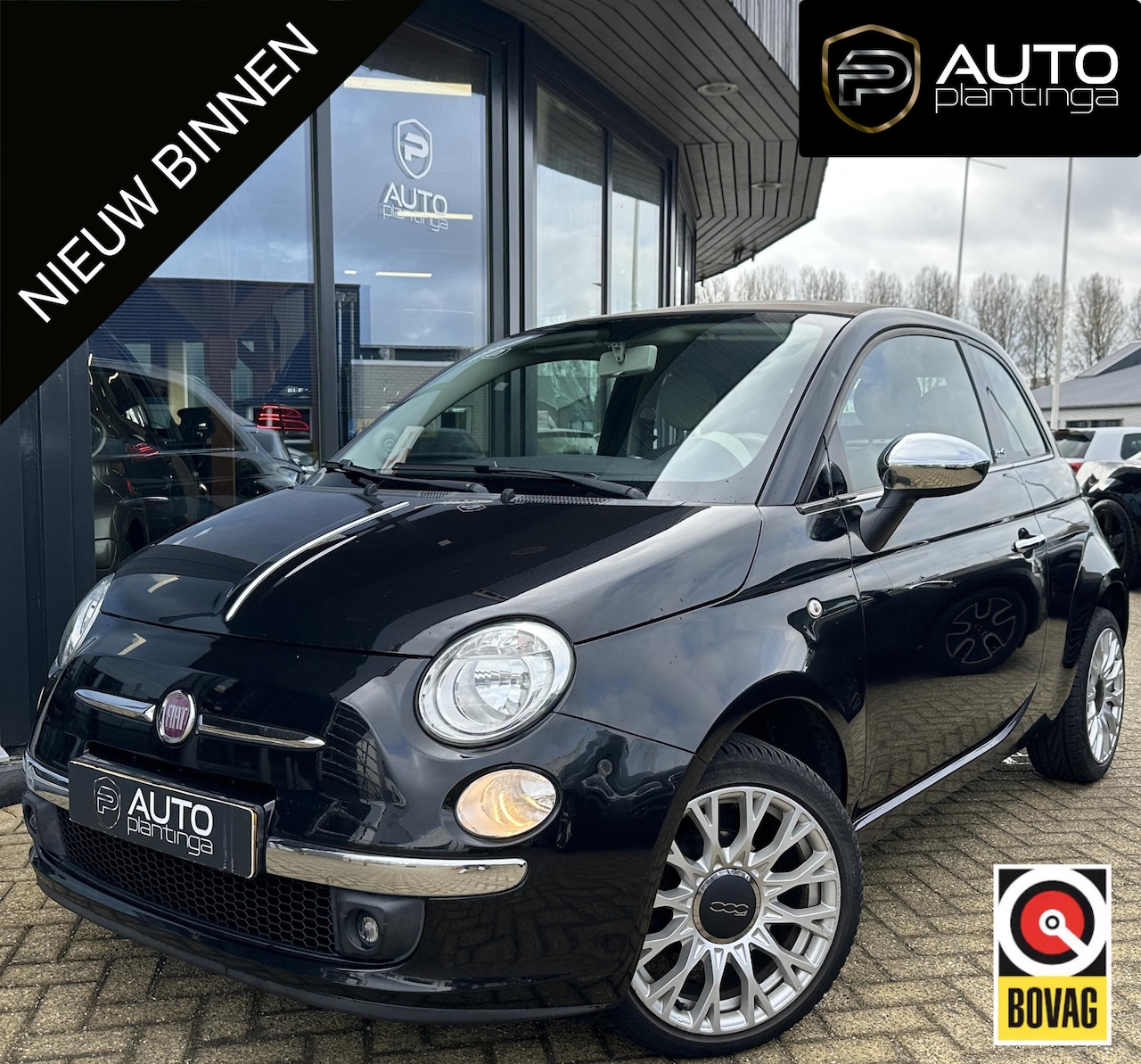 Fiat 500 - 1.2 NL | Cabrio | Nette Staat | Climate Control | Parkeersensoren | Lichtmetalen Velgen | - AutoWereld.nl