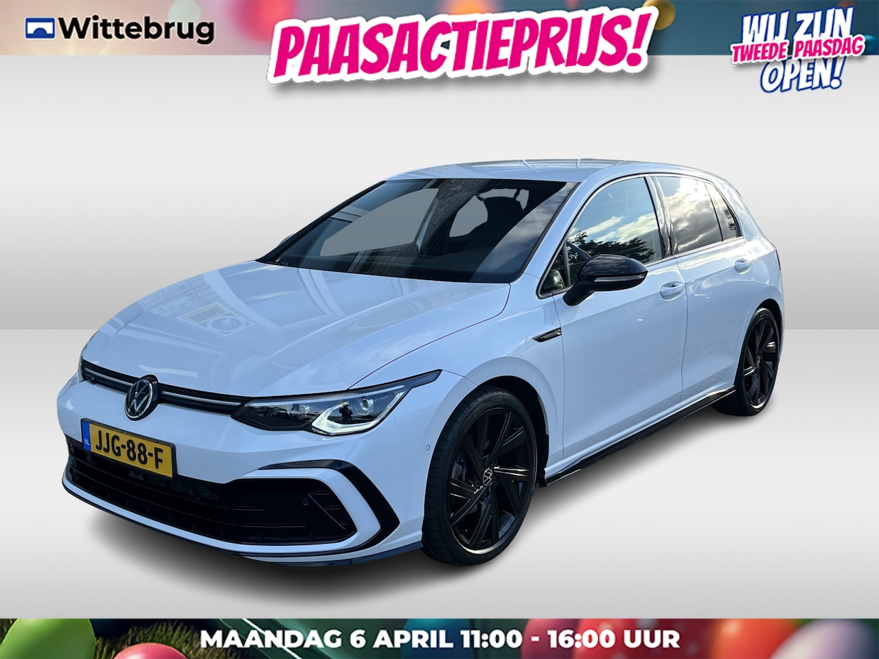 Volkswagen Golf - 1.5 eTSI R-Line / AUTOMAAT/ 2X R-LINE/ 150 PK/ PARK. SENSOREN/ DODE HOEK/ IQ. LIGHT/ DIGIT - AutoWereld.nl