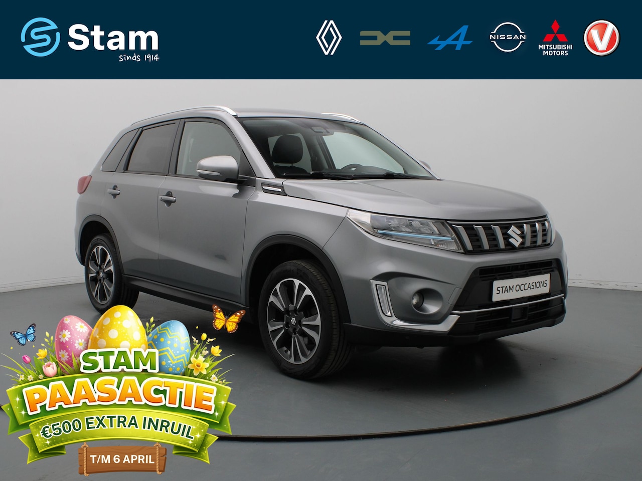 Suzuki Vitara - 130pk Boosterjet Style Smart Hybrid Camera | Adapt. Cruise | Navi | Parkeersens. achter - AutoWereld.nl