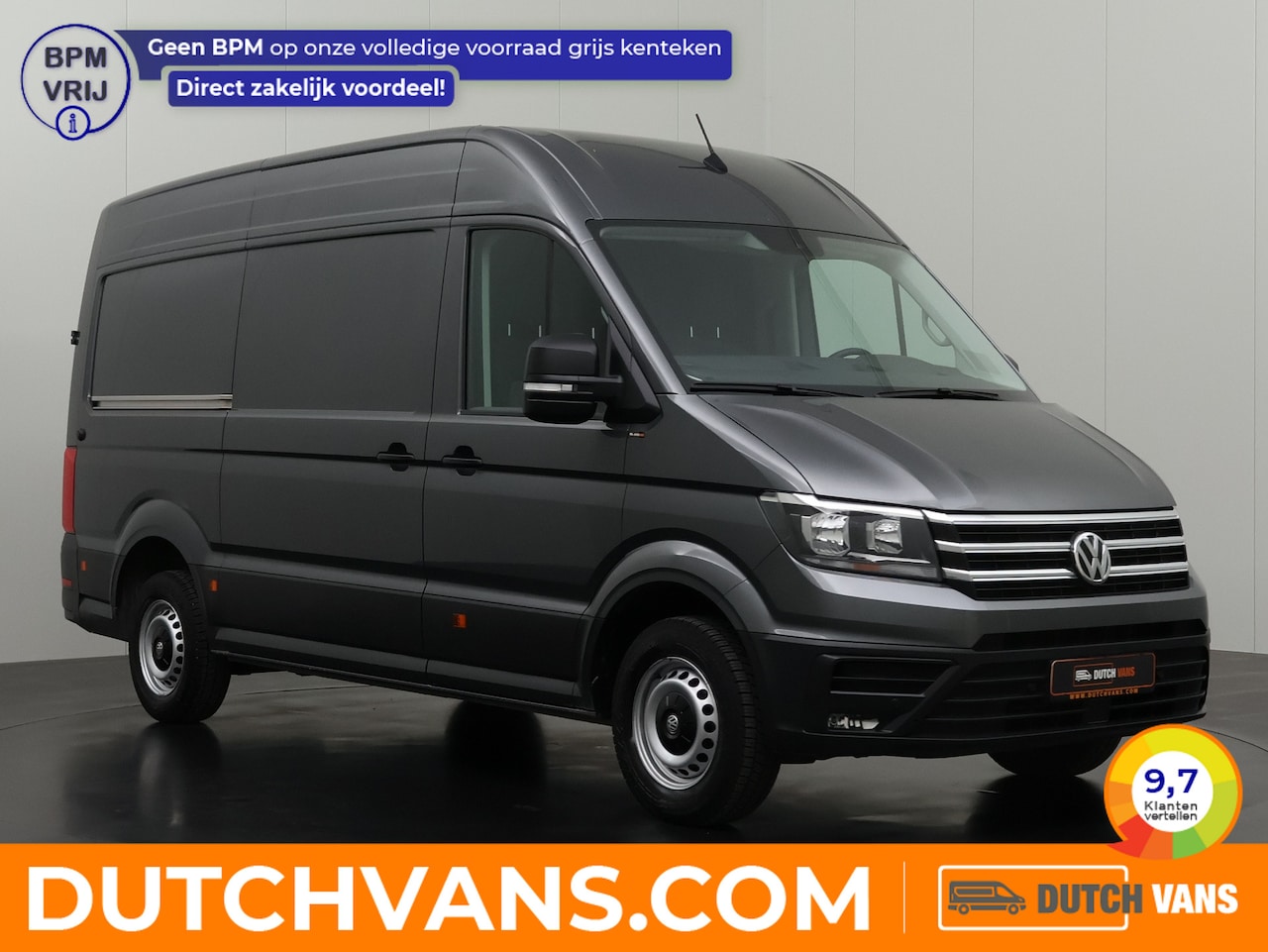 Volkswagen Crafter - 2.0TDi 140PK L3H3 | Navigatie | Camera | Airco | Cruise | 3-Zits | Trekhaak - AutoWereld.nl