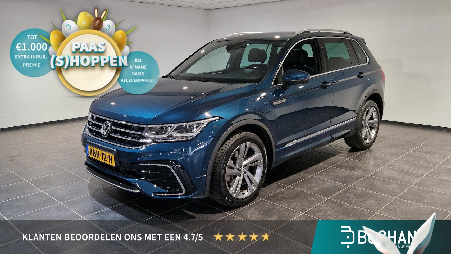 Volkswagen Tiguan - 1.4 TSI eHybrid R-Line Business+ | Panoramadak | 360 graden camera | Leder - AutoWereld.nl