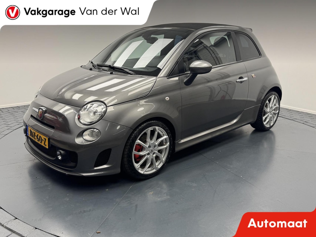 Fiat 500 C - 1.4-16V 140PK Abarth Cabriolet Automaat-Carplay-Clima-Camera-Leder-Lm17''velgen-Parkeersen - AutoWereld.nl