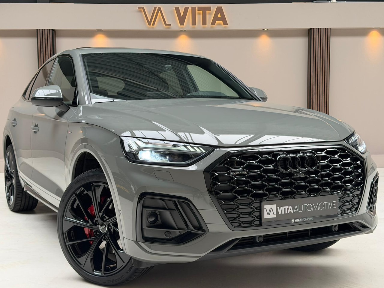 Audi Q5 Sportback - 50 TFSI e S edition Competition ||Nardo Grey| Pano|Matrix|360 Camera|3xS-line|ACC - AutoWereld.nl