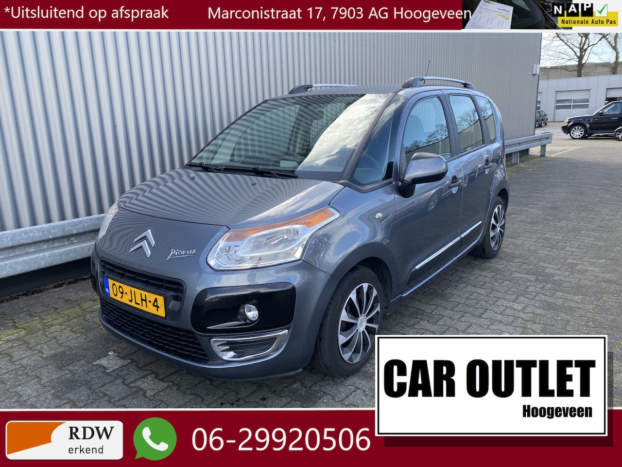 Citroën C3 Picasso - 1.4 VTi Aura Airconditioning, Cruise Control & Nieuwe APK – Inruil Mogelijk – - AutoWereld.nl