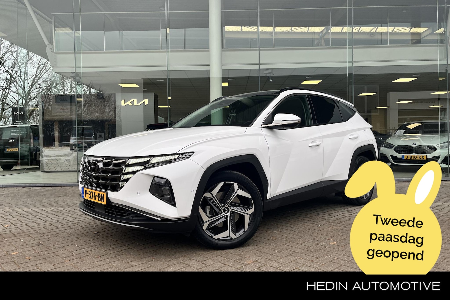 Hyundai Tucson - 1.6 T-GDI HEV Premium Sky Navi | Adapt. Cruise Control | Lane Assist | Stoelverwarming/ver - AutoWereld.nl