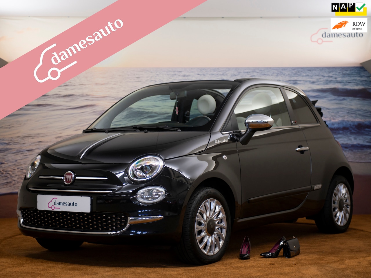 Fiat 500 C - 1.0 Hybrid Dolcevita 1.0 Hybrid Dolcevita, cabriolet, NAP,1ste eigenaar, garantie. - AutoWereld.nl