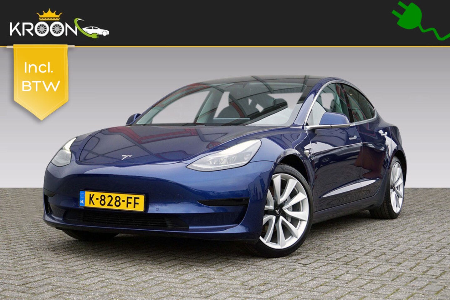 Tesla Model 3 - Standard RWD Plus 60kWh LFP SOH 89% Trekhaak - AutoWereld.nl