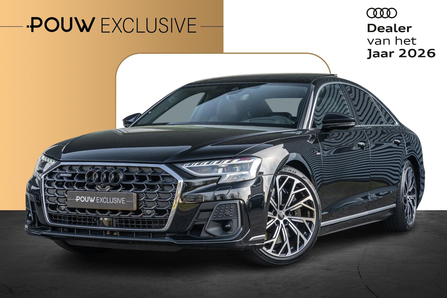 Audi A8 - 60 TFSIe 462pk quattro | Panoramadak | Achterasbesturing | Head-up | Rondomzichtcamera | B - AutoWereld.nl