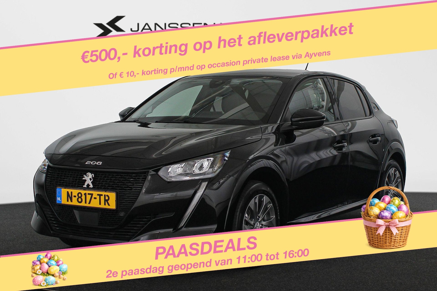 Peugeot e-208 - EV Allure Pack 50 kWh Navi Clima Carplay Adaptive Cruise 16" LMW - AutoWereld.nl