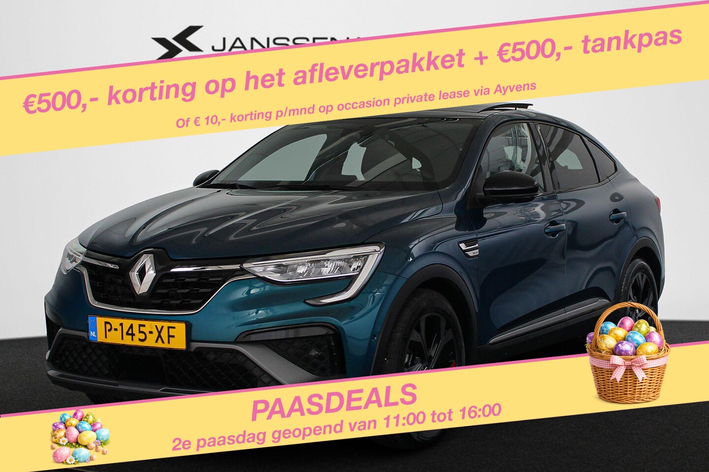 Renault Arkana - 1.6 E-Tech Hybrid 145 R.S. Line Pano Trekhaak Leder Stoelverwarming - AutoWereld.nl