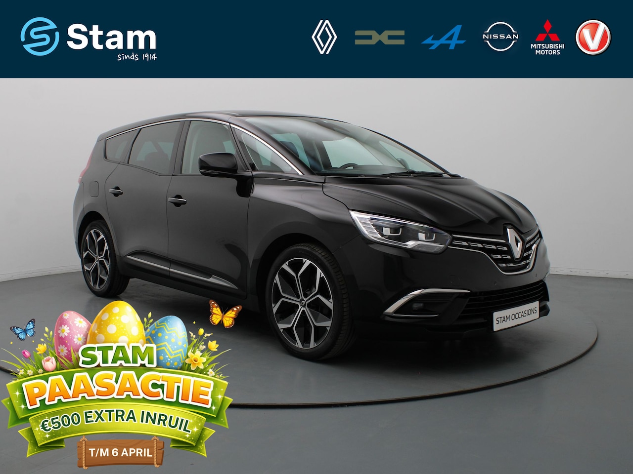 Renault Grand Scénic - 140pk TCe Intens Automaat Cruise | Climate | Navi | Parkeersens. v+a - AutoWereld.nl
