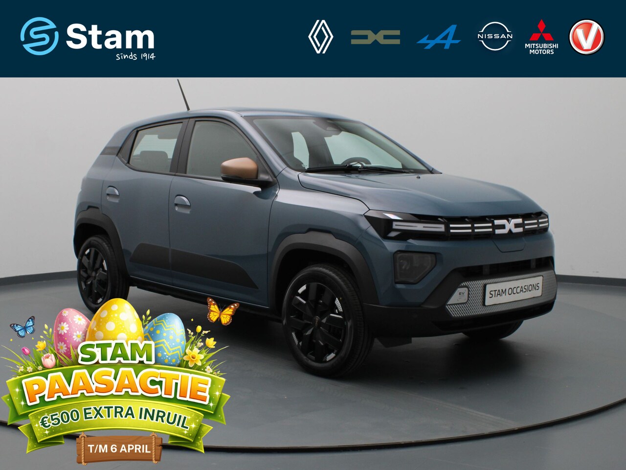 Dacia Spring - Extreme 100pk 24.3 kWh Camera | Cruise | Navi | Parkeersens. v+a - AutoWereld.nl