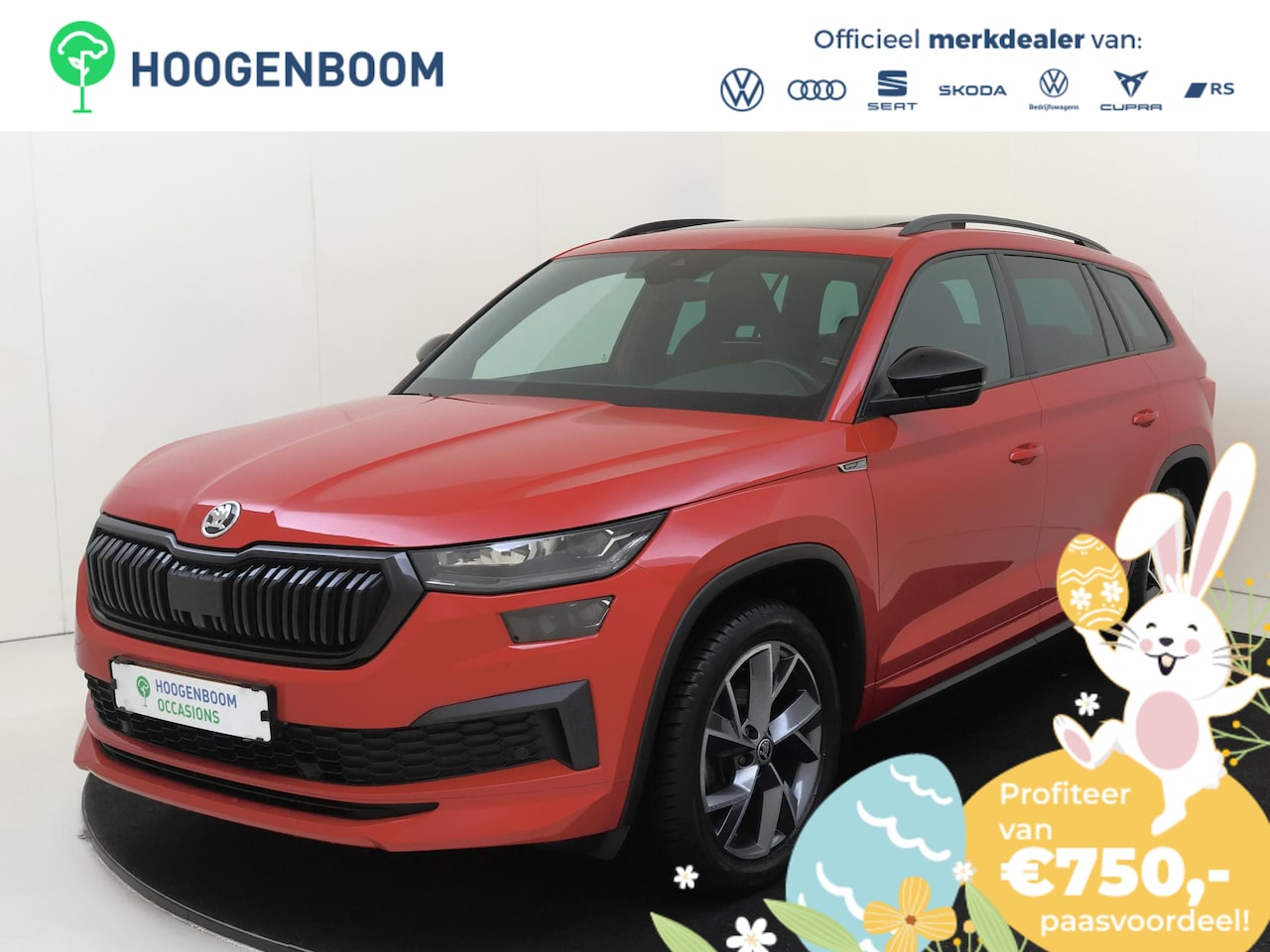 Skoda Kodiaq - 1.5 TSI Sportline Business | Panoramadak | Trekhaak | CANTON audio | Dodehoek detectie | K - AutoWereld.nl