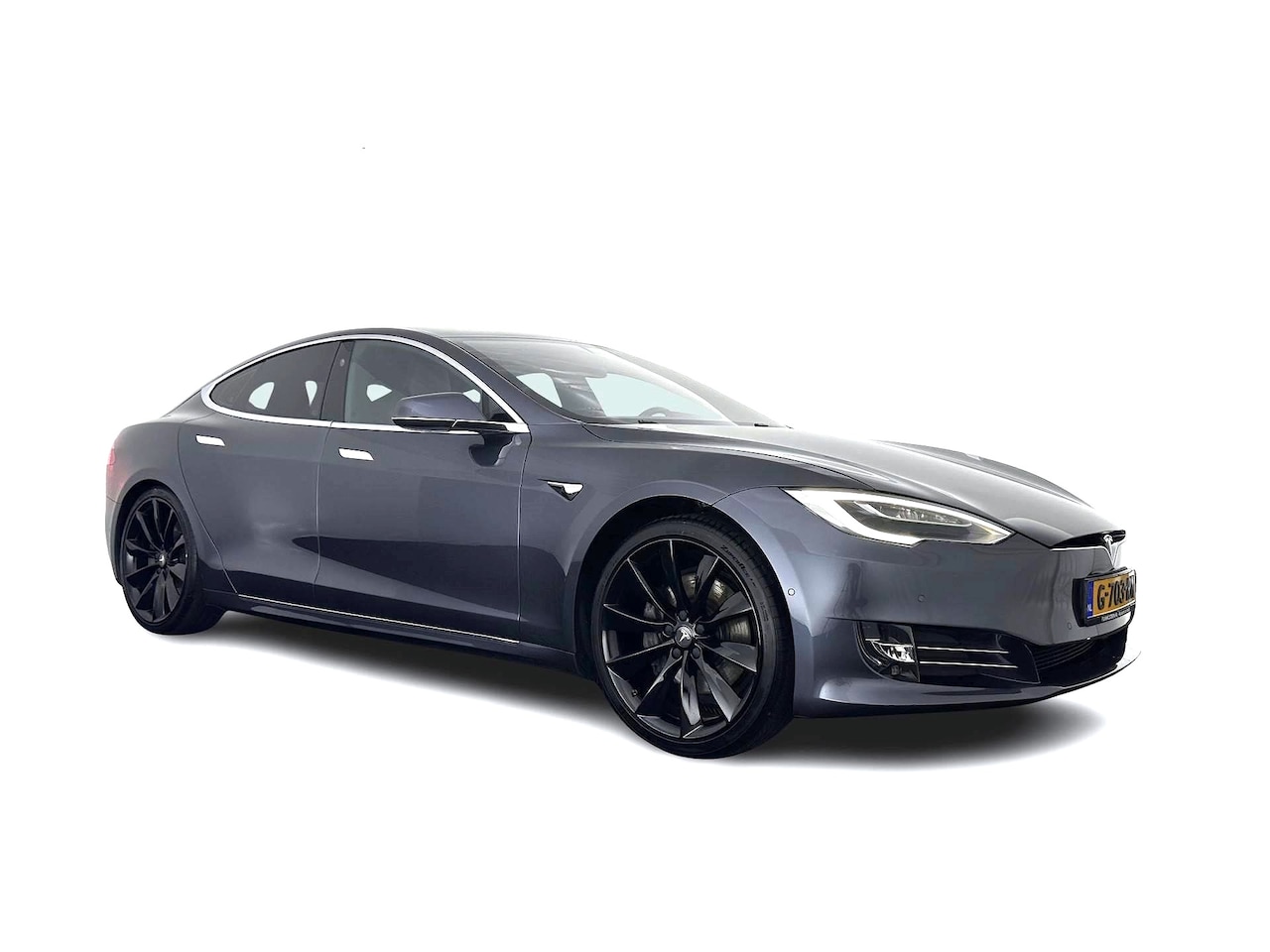 Tesla Model S - 75D Base [ 3-Fase-17kW ] Aut. *PANO-WINDOW | LEATHER-FABRIC | AIR-SUSPENION | FULL-LED | N - AutoWereld.nl