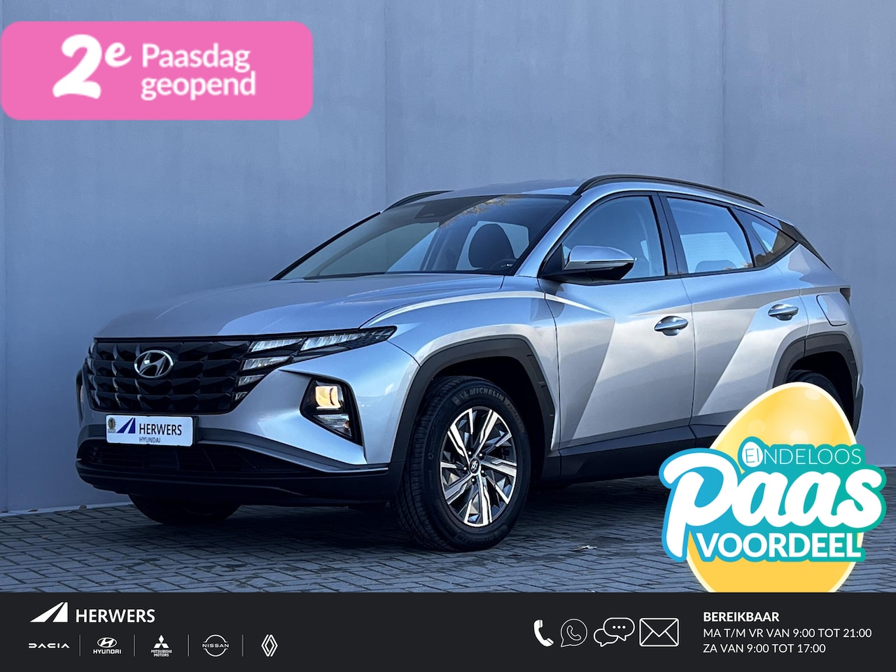 Hyundai Tucson - 1.6 T-GDI HEV 230pk Comfort / Fabrieksgarantie tot 02-2028 / Dealer onderhouden / 1.650kg - AutoWereld.nl