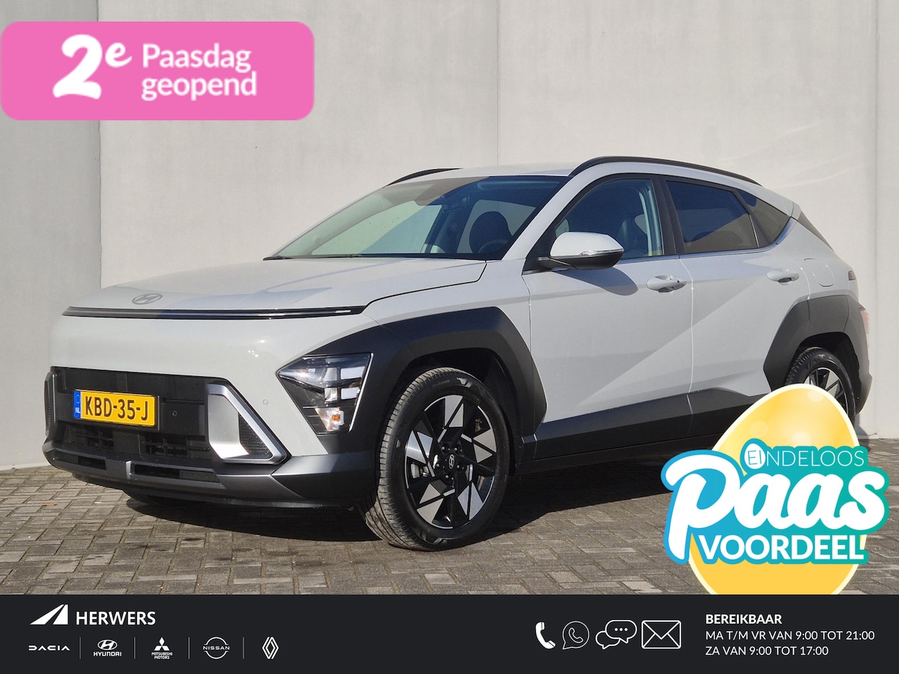 Hyundai Kona - 1.6 GDI HEV Comfort Smart Automaat / Fabrieksgarantie tot 2-2030 / Stuur- & Stoelverwarmin - AutoWereld.nl