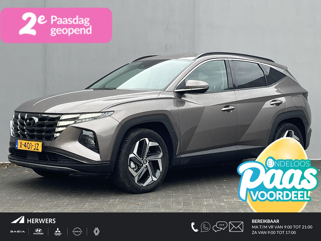 Hyundai Tucson - 1.6 T-GDI PHEV Comfort Smart 4WD / Vaste Trekhaak 13-polig (Trekgewicht 1.350kg) / Achteru - AutoWereld.nl