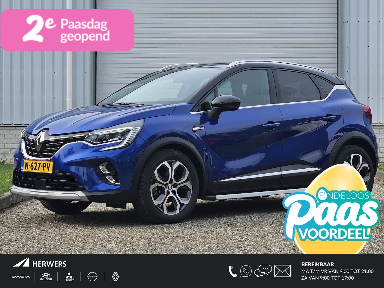 Renault Captur - 1.6 E-Tech Hybrid 145 Intens / Stoelverwarming / Afneembare Trekhaak / Achteruitrijcamera - AutoWereld.nl