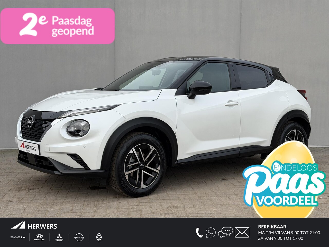 Nissan Juke - 1.6 Hybrid N-Connecta / Fabrieksgarantie tot 07-2028 / Camera / Navigatie / Apple Carplay - AutoWereld.nl
