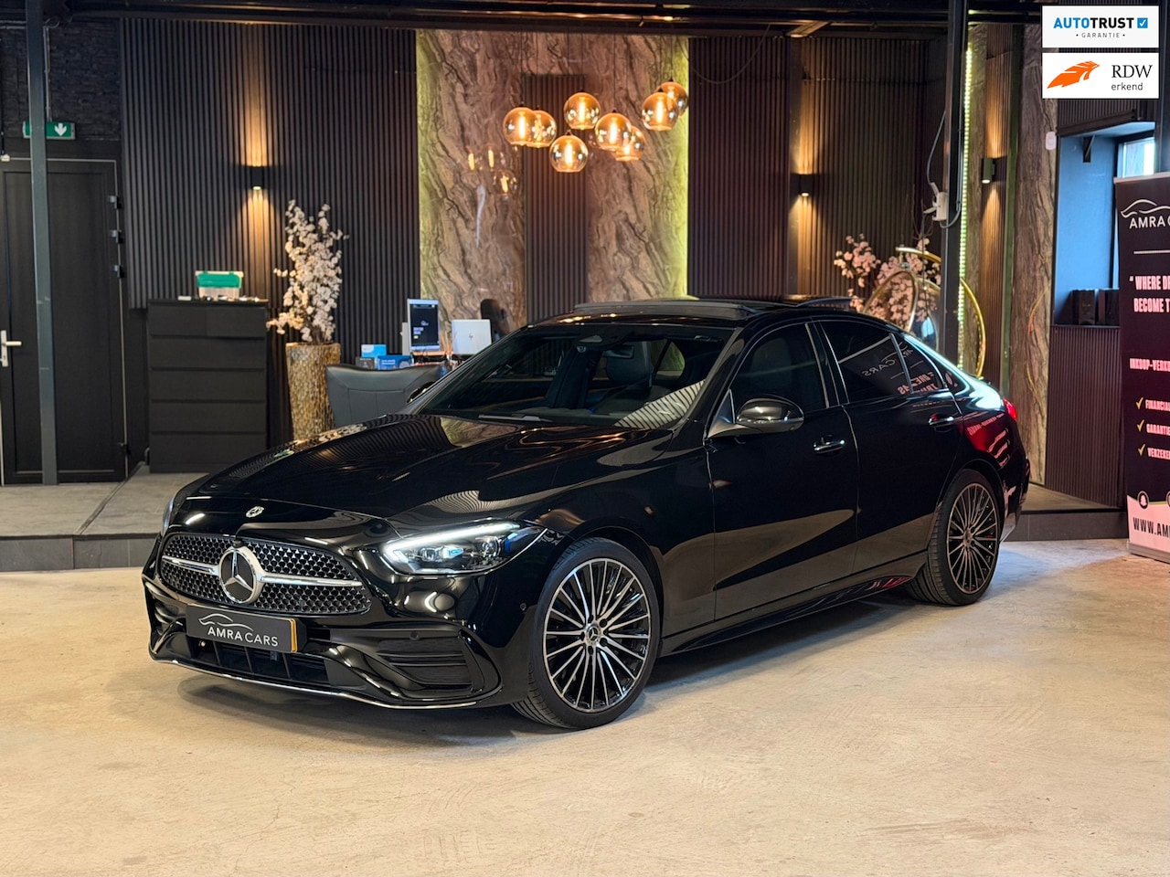 Mercedes-Benz C-klasse - 180 AMG Line|C63 PACK|PANO|MEMORY|FULL OPTIONS - AutoWereld.nl