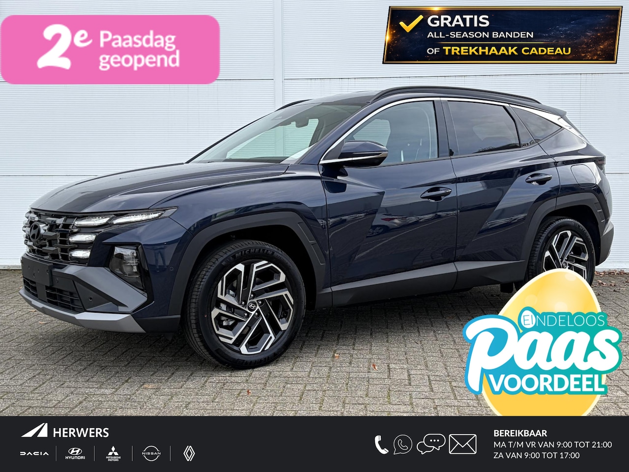 Hyundai Tucson - 1.6 T-GDI PHEV Premium ** Nu met gratis Trekhaak of All-season banden + € 3.500 Voordeel * - AutoWereld.nl