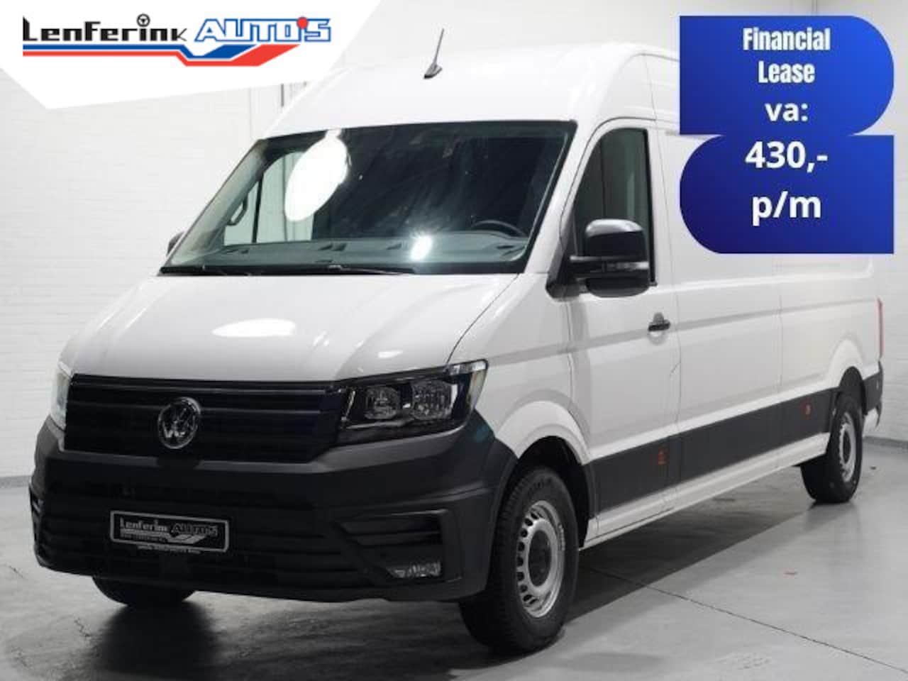Volkswagen Crafter - 2.0 TDI 140 pk L4H3 Airco, BPM vrij Cruise Control Geveerde Stoel, PDC V+A, 3-Zits, Nieuw - AutoWereld.nl