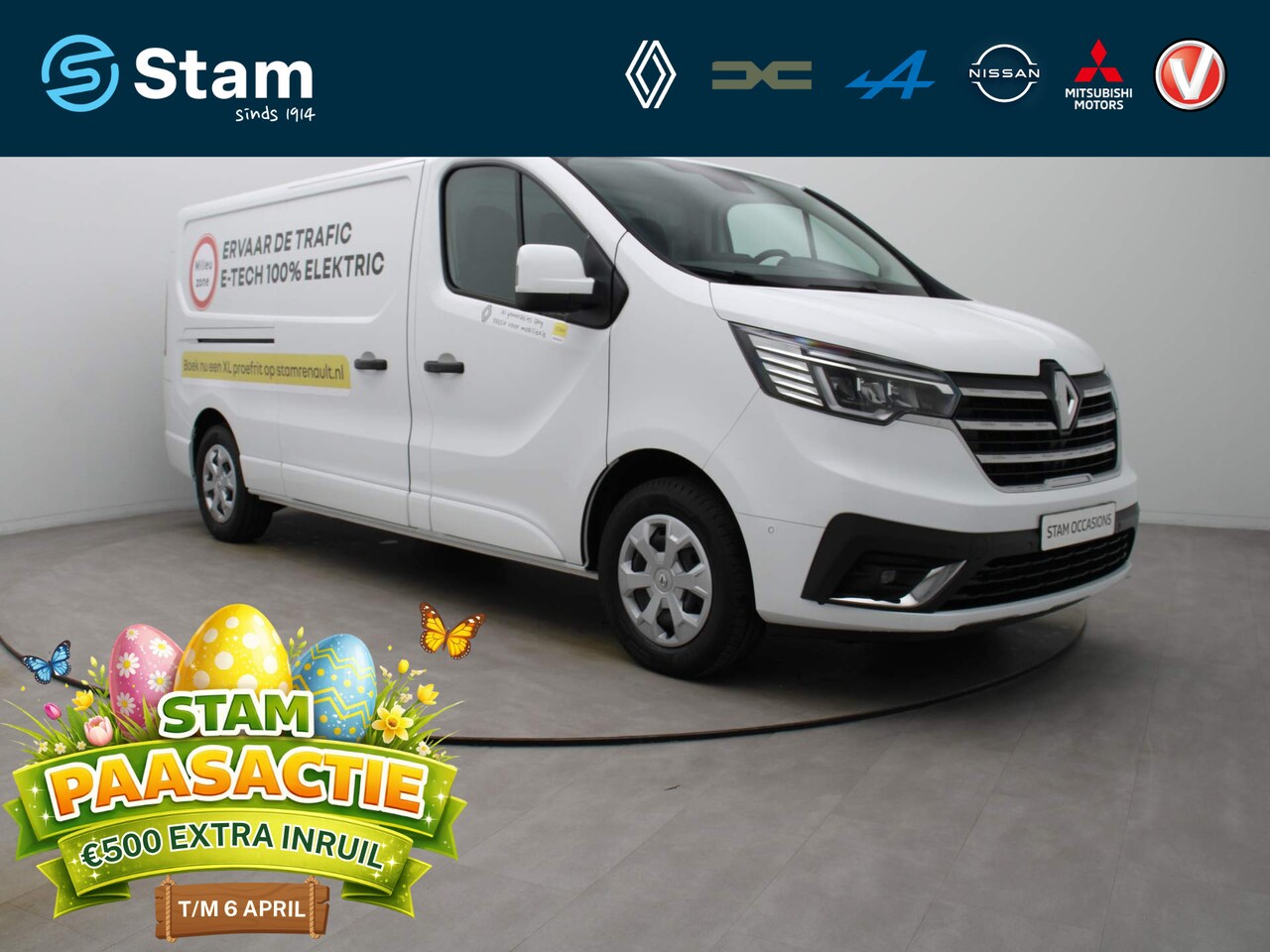 Renault Trafic E-Tech - 123pk Electric L2H1 T29 GB Comfort  Airco | Camera | Navi | Parkeersensoren - AutoWereld.nl