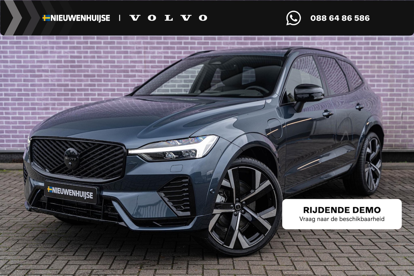 Volvo XC60 - T6 Plug-in hybrid AWD Plus Black Edition | Long Range | Google | Panoramadak | 360 Camera - AutoWereld.nl