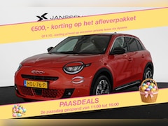 Fiat 600e - La Prima 54 kWh Pt. Lease va €499, - Leder Achteruitrijcamera Stoelverwarming Apple CarPla