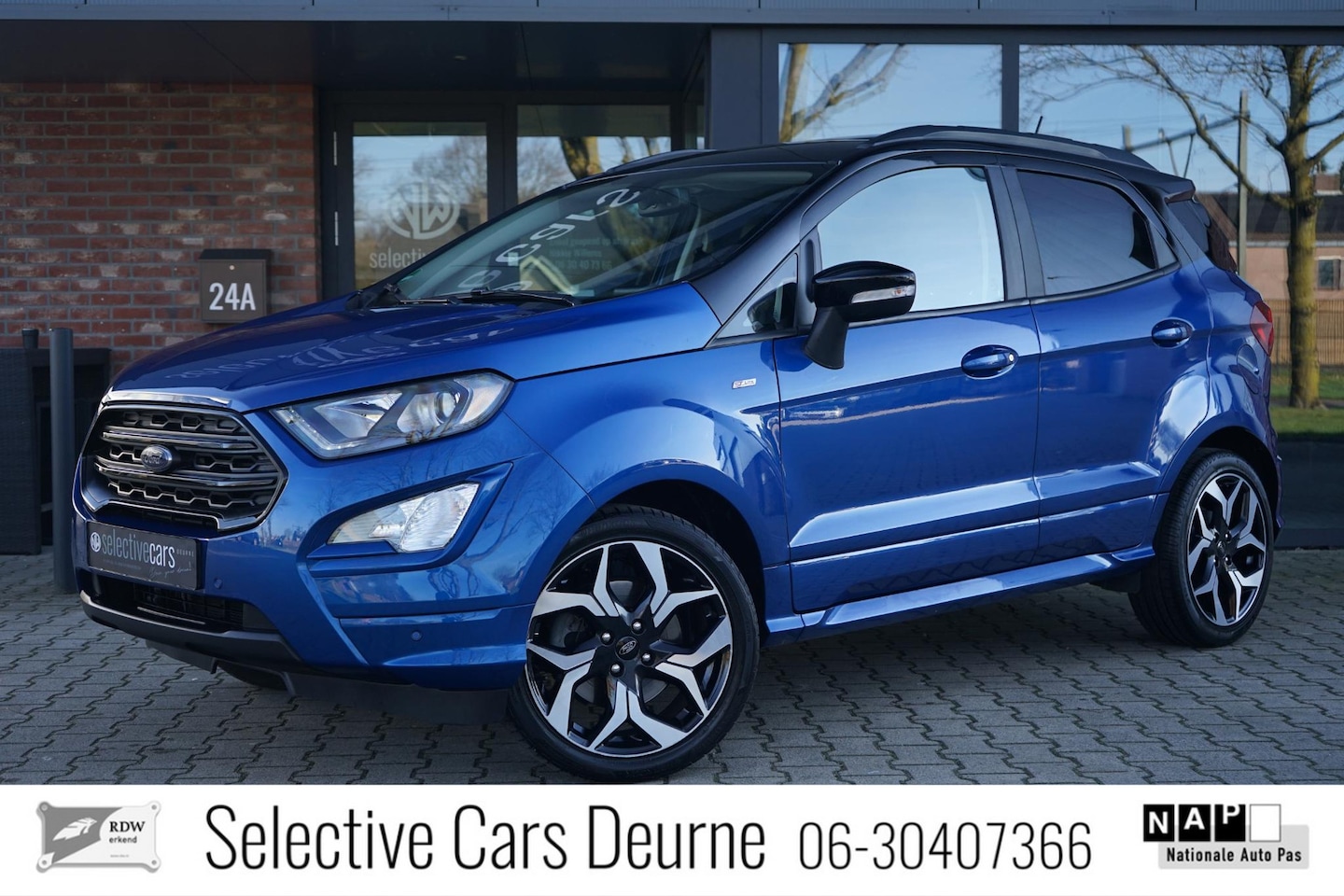 Ford EcoSport - 1,0 EcoBoost ST-line , Schuifdak, Trekhaak, B&O, Cruise, Camera, 18''LM, LED. - AutoWereld.nl