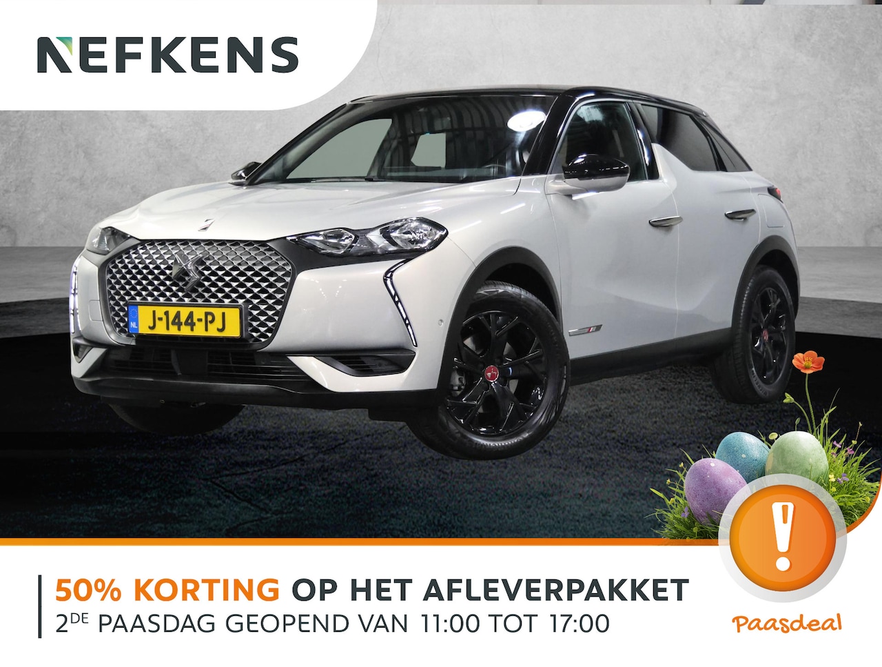 DS 3 Crossback - Performance Line 50kWh 136PK | 1ste eigenaar | 3 FASE | Camera | LEER/Stof | Stoelverwarmi - AutoWereld.nl